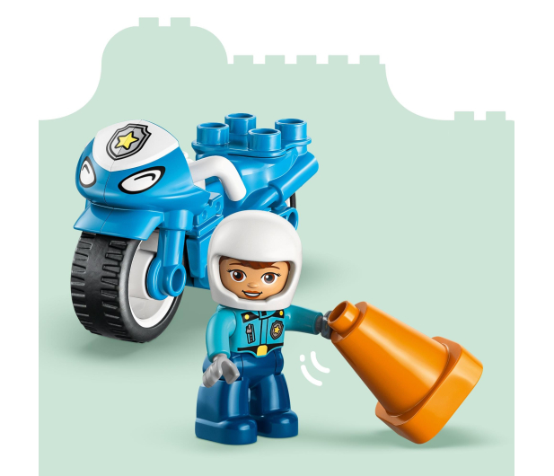 LEGO DUPLO 10471 Niebieski motocykl policyjny - 1473393 - zdjęcie 11